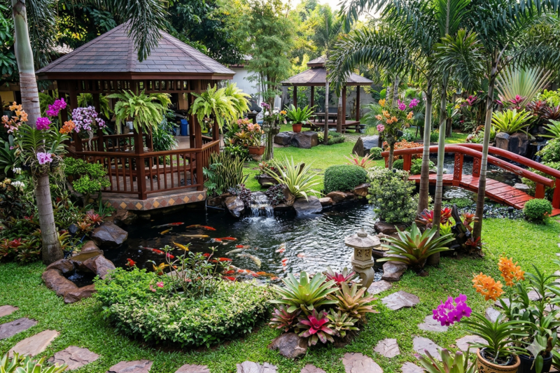 Projeto de Jardim Oriental no ABC pela Star Jardins